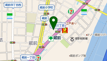 キュラーズ蔵前店の地図画像