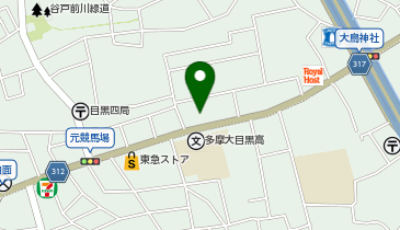 キュラーズ目黒店の地図画像