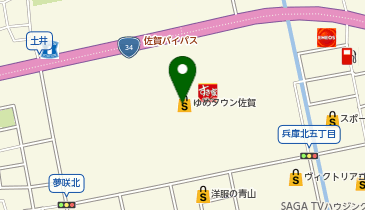 100時間カレー ゆめタウン佐賀店の地図画像