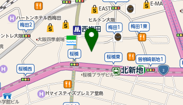 福ちゃん 大阪 梅田店の地図画像