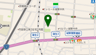 ぬくもりのおうち保育 城東中央園の地図画像