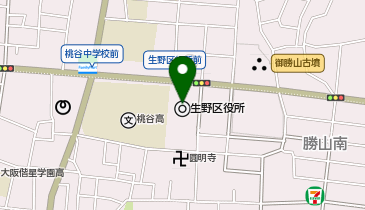 ぬくもりのおうち保育 生野区役所園の地図画像