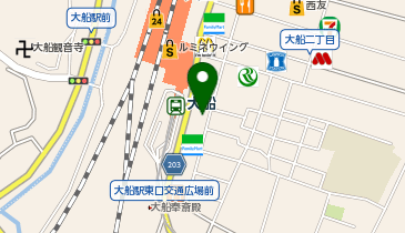1/3rd Fitness 大船店の地図画像