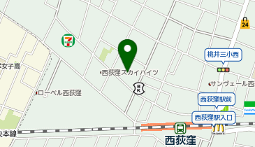 足道楽 西荻窪店の地図画像