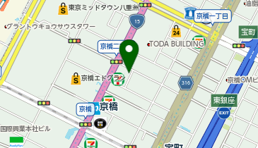 Barber the GM 東京京橋の地図画像