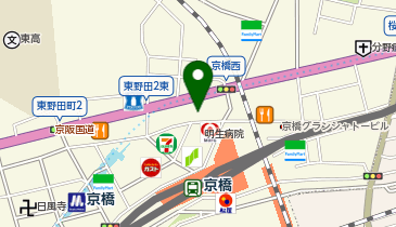 Barber the GM 大阪京橋の地図画像