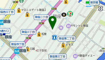 b-monster銀座スタジオの地図画像
