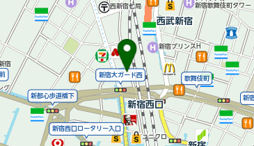 b-monster 新宿スタジオの地図画像