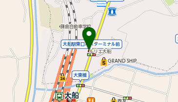 七宝麻辣湯 大船店の地図画像