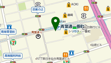 七宝麻辣湯 仙台青葉通一番町店の地図画像