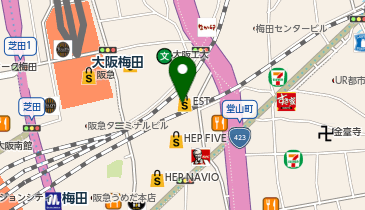 七宝麻辣湯 梅田EST店の地図画像