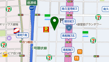 えん発酵温熱木浴 心斎橋本店の地図画像