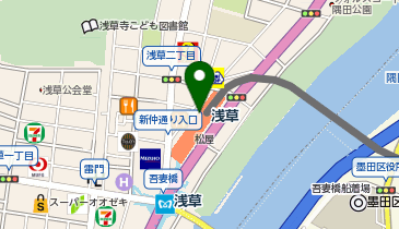 お祭りBBQビアガーデン 浅草エキミセ屋台村の地図画像