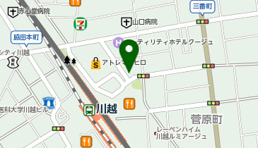 ミュゼプラチナム 川越店の地図画像