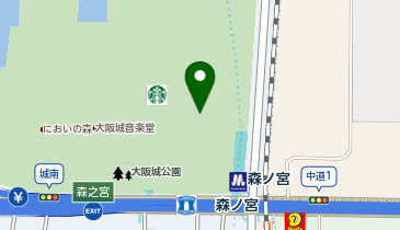 R Baker 大阪城公園店の地図画像