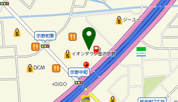 こどもっちパーク かなざわ店の地図画像