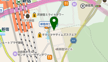 ゴルフ5 プレステージ新宿店の地図画像