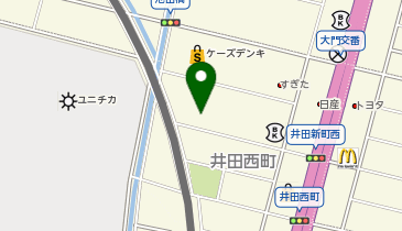 フェルナ井田西店の地図画像