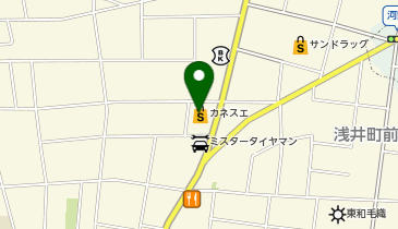 カネスエ 浅井店の地図画像