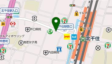しんぱち食堂 北千住西口店の地図画像