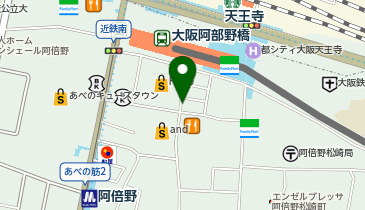 スポーツクラブNASあべのの地図画像