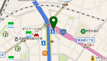セイバン 池袋の地図画像