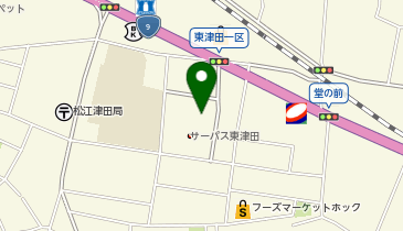 ファディー松江東津田店の地図画像