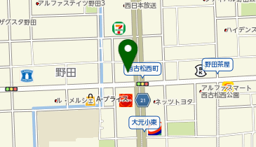 ファディー岡山野田店の地図画像