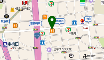 マーチャオアリエス大阪梅田店の地図画像