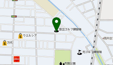 ワンストップゴルフアカデミー東大阪校の地図画像