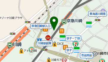 開運館E&E ウィングキッチン京急川崎鑑定所の地図画像