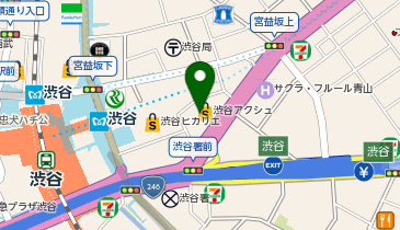 総合健診センターヘルチェック 渋谷アクシュの地図画像