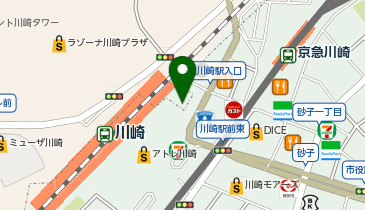 ゴルフパフォーマンス川崎店の地図画像