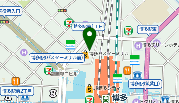 スパゲッティーのパンチョ 博多バスターミナル店の地図画像