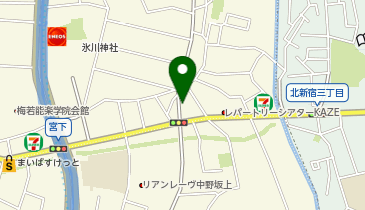 コインランドリーラクーン 東中野店の地図画像