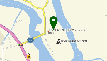 モンベル アウトドアヴィレッジ本山店の地図画像