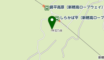 新穂高ロープウェイ 中間駅モンベルコーナーの地図画像