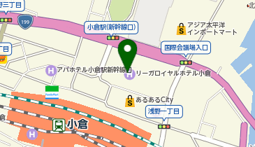 アビステブティックリーガロイヤルホテル小倉の地図画像