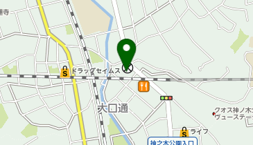 和食しゃぶしゃぶ かごの屋 大口店の地図画像