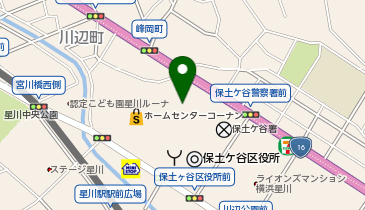 和食しゃぶしゃぶ かごの屋 保土ヶ谷区役所前店の地図画像