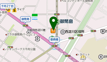 和食しゃぶしゃぶ かごの屋 歌島橋店の地図画像