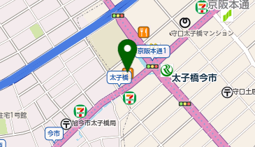 和食しゃぶしゃぶ かごの屋 守口太子橋店の地図画像