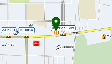 和食しゃぶしゃぶ かごの屋 花園ラグビー場北店の地図画像