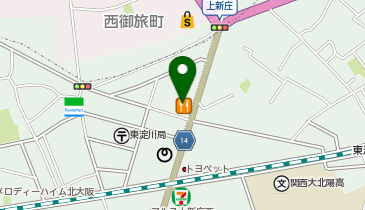和食しゃぶしゃぶ かごの屋 東淀川店の地図画像