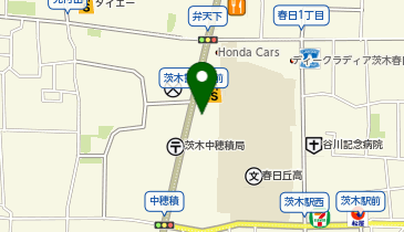 和食しゃぶしゃぶ かごの屋 茨木春日店の地図画像