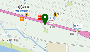 和食しゃぶしゃぶ かごの屋 宝塚店の地図画像