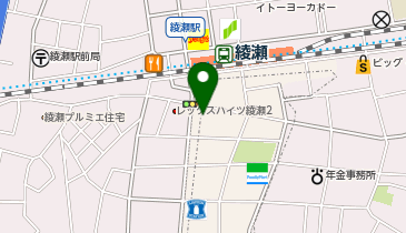 ふりそで工房 スマイルホテル東京綾瀬駅前の地図画像