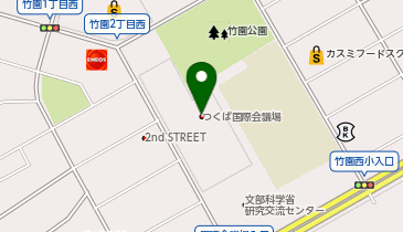 ふりそで工房 つくは?国際会議場の地図画像