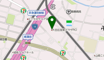 ふりそで工房 大田区産業プラザPioの地図画像