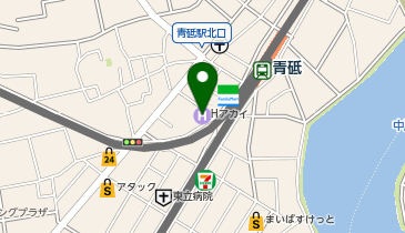 ふりそで工房 ホテルアカイの地図画像